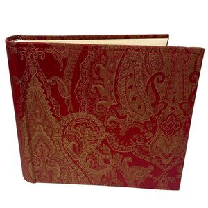 Luxury Photo Album Red Damask Fabric Holds 200 Photos 2 Up by Hom